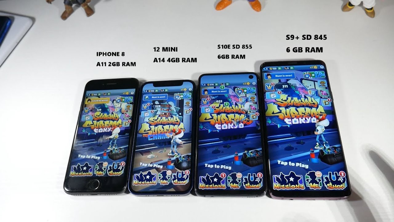iPhone 12 Mini VS iPhone 8 VS Galaxy S10e VS Galaxy S9+ Speed Test! Why Older Phones Can Keep Up!