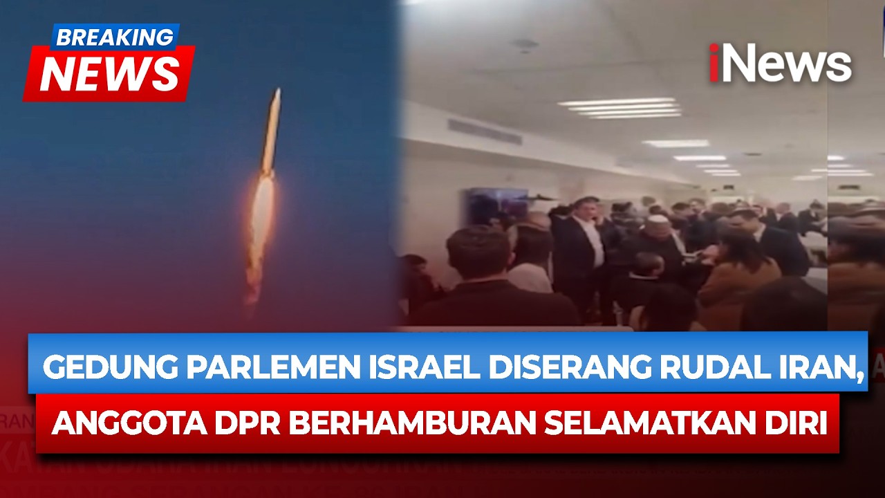 BREAKING NEWS! Rudal Iran Hantam Parlemen Israel, Anggota DPR  Panik Lari ke Bunker