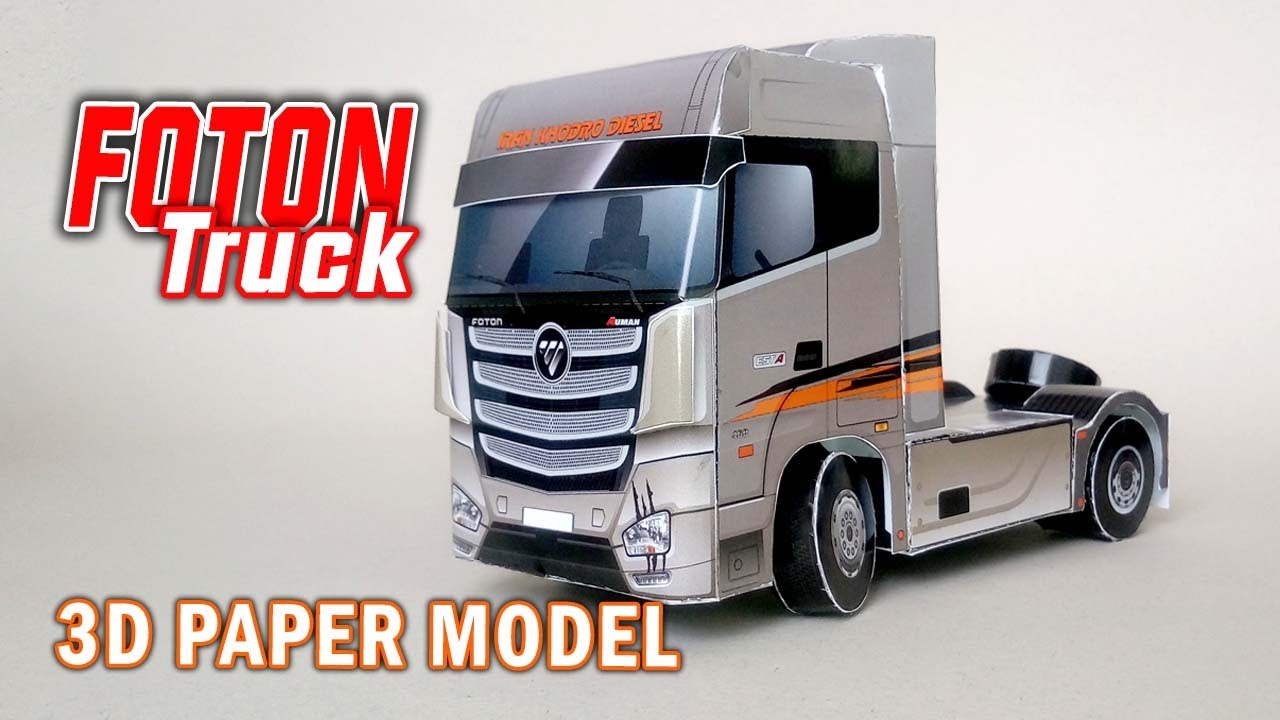 How to make a 3D Truck paper model |step by step detailed paper craft making tutorial