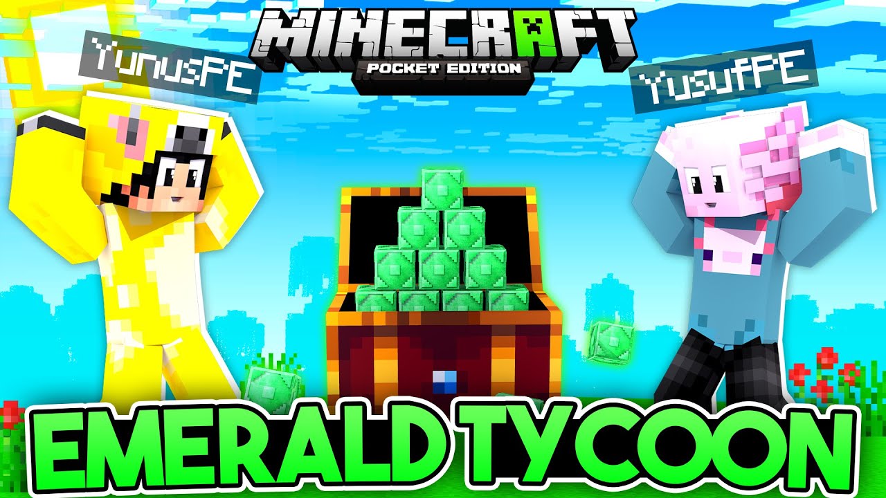 ZÜMRÜT AVI BAŞLASIN!! | Minecraft PE Zümrüt Tycoon [Emerald Tycoon]