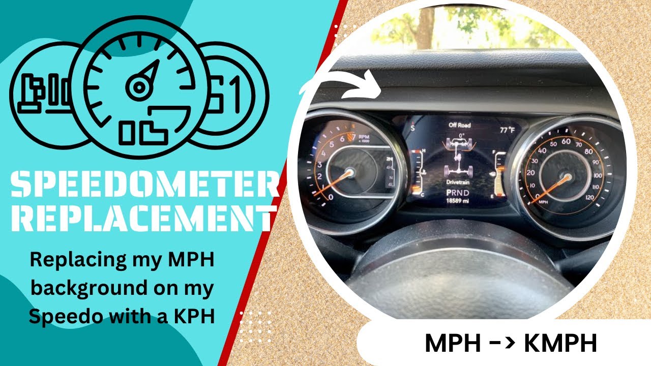 Replacing the speedo faceplate on a Jeep Wrangler JL / Gladiator JT