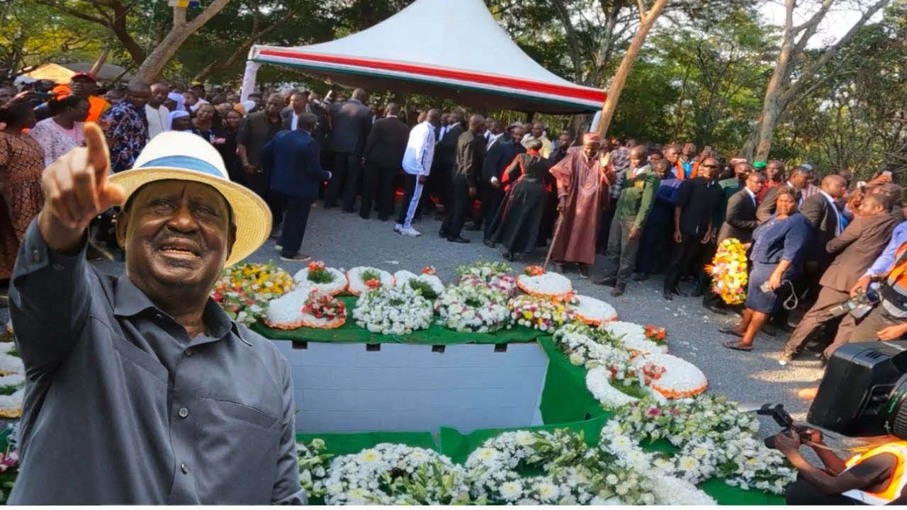 What Happened At Raila Odinga Gravesite After Burial 