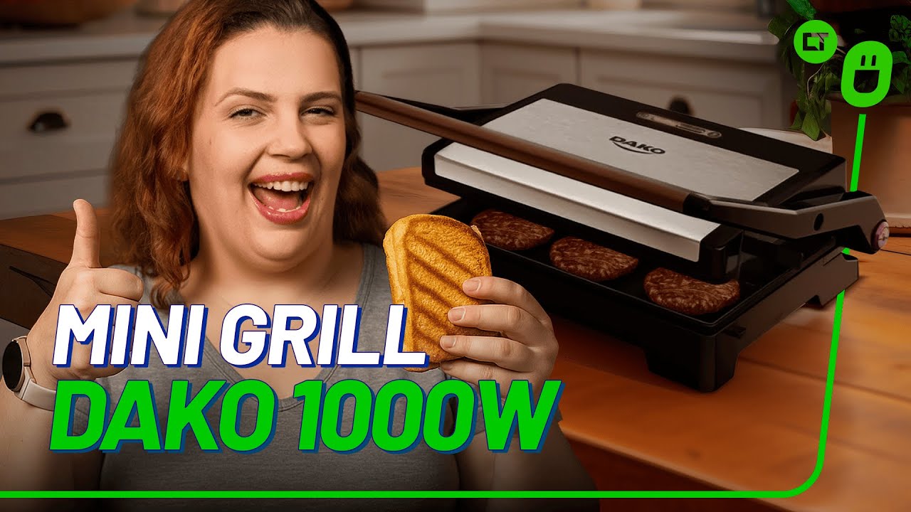 Sanduicheira ou mini grill? Este da Dako faz os dois!