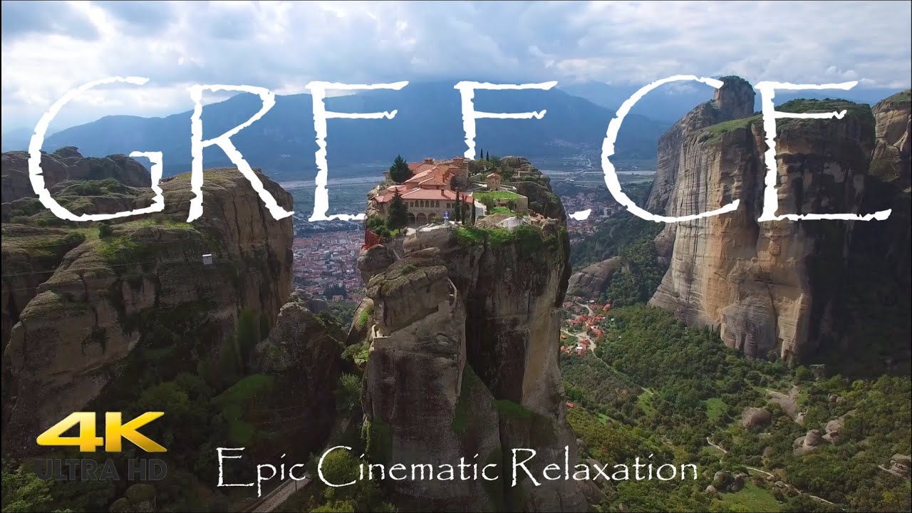 Flying Over Greece in 4K - Beautiful Relaxing Music by Epic Cinematic Relaxation Film