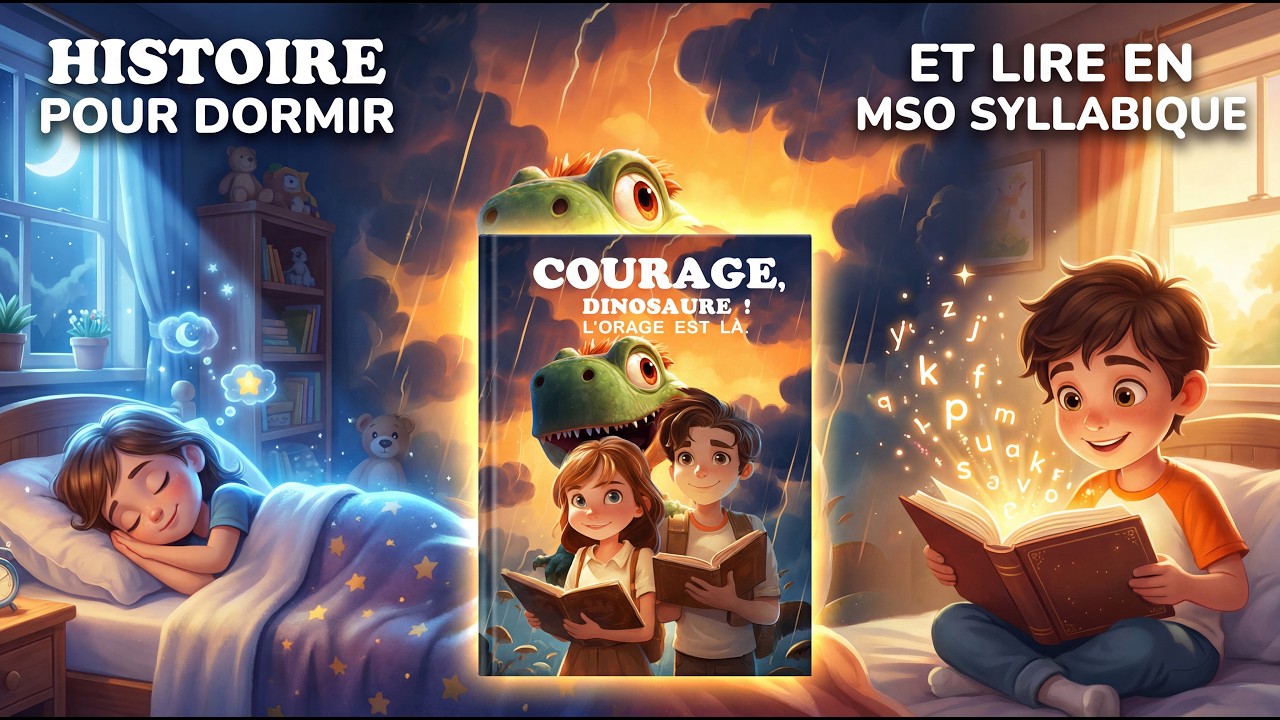 Hiistoire du soir Livre audio enfant gratuit  Courage Dino | Histoire pour dormir dinosaures