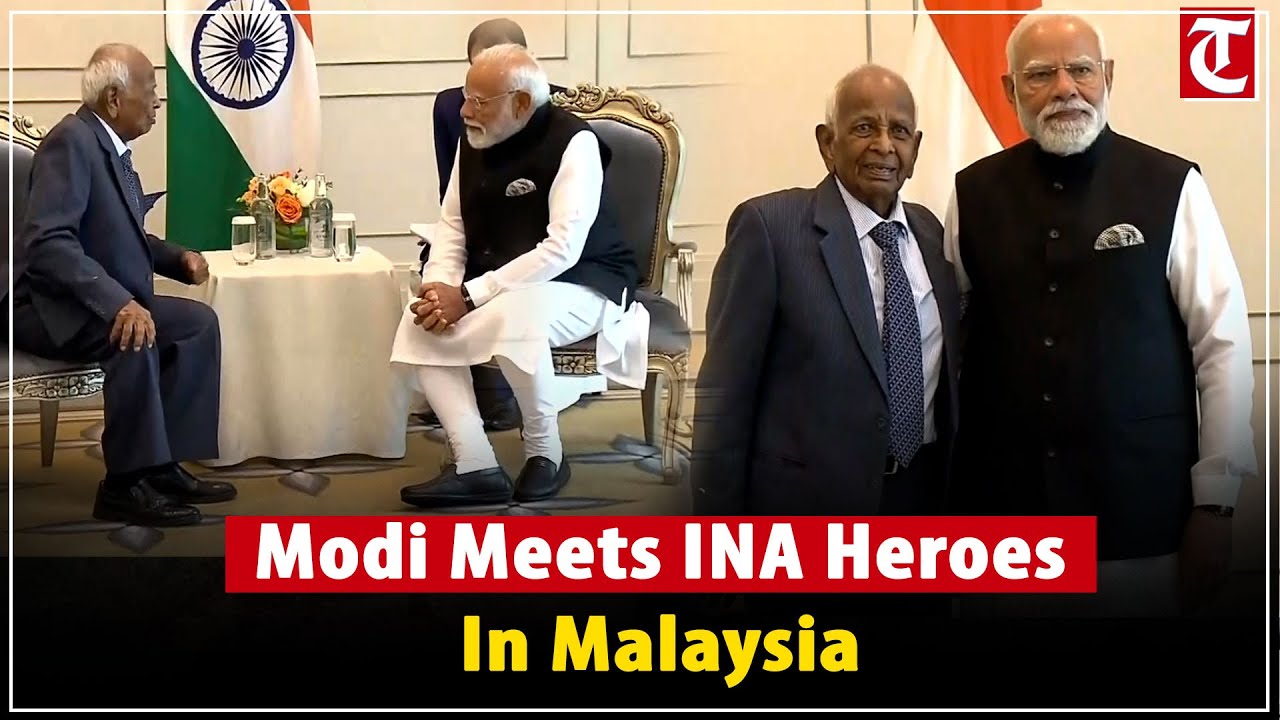 PM Modi Meets INA Veterans in Kuala Lumpur, Pays Tribute to Freedom Fighters