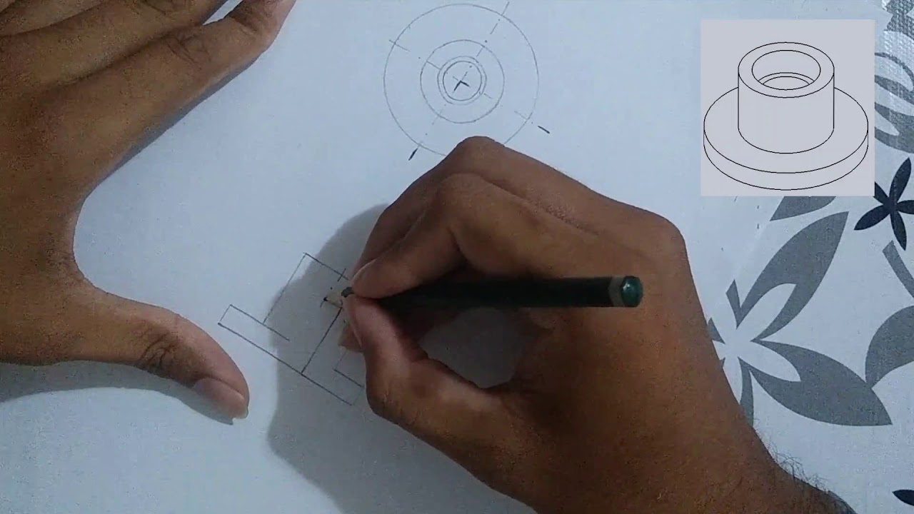 Desenho técnico | Meio corte