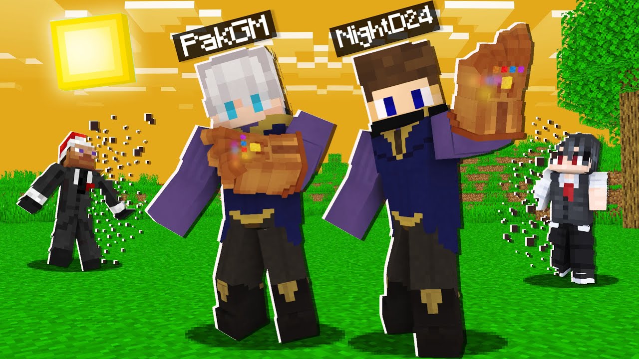 Manhunt, tapi Aku dan @NightD24 Jadi Thanos | Minecraft Manhunt Indonesia