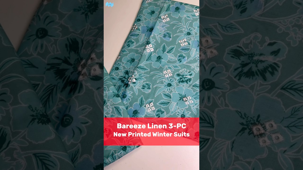Bareeze Printed Suits 2025 New Winter Designs 🤩 Premium 3-PC ~ Linen Suits | #bareeze