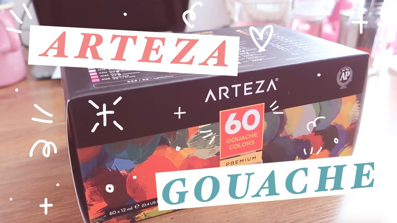 swatching arteza gouache