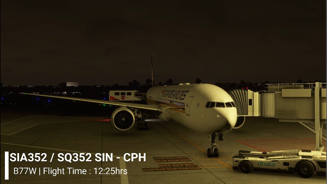 MSFS 2020 2K | Singapore Changi (WSSS) - Copenhagen (EKCH) | B787X | SIA352/SQ352