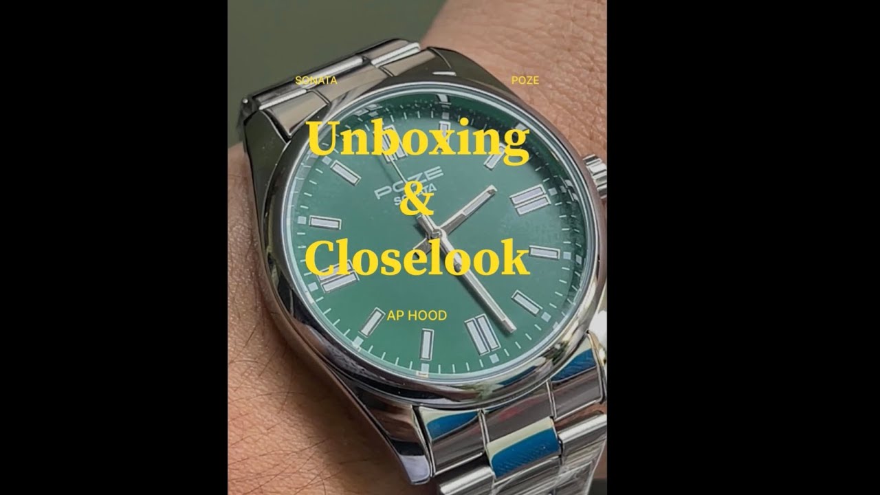 Unboxing & On-Wrist Look: Sonata Poze Quartz Analog Green Dial Watch Review!  
