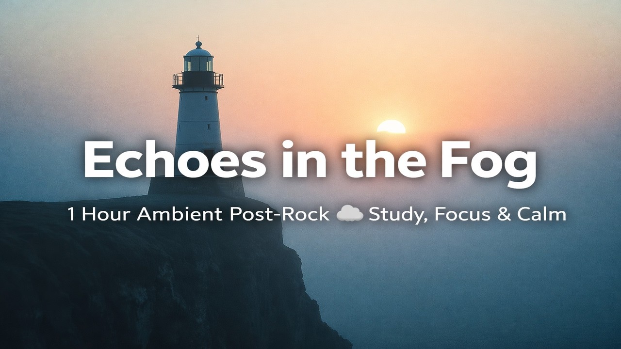 Echoes in the Fog 🌫️ — 1 Hour Ambient Post-Rock for Study, Focus & Calm