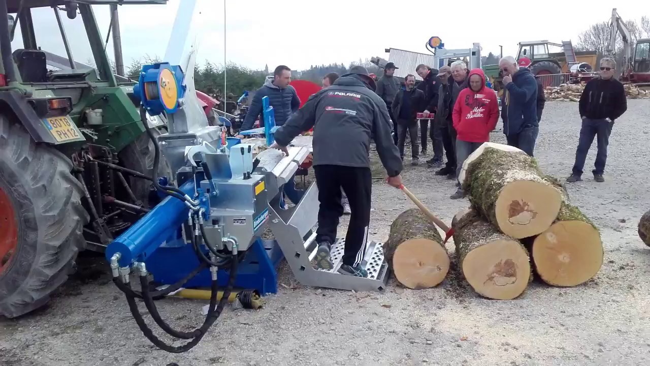fendeuse à bois BINDERBERGER GIGANT  30 Z avec treuil