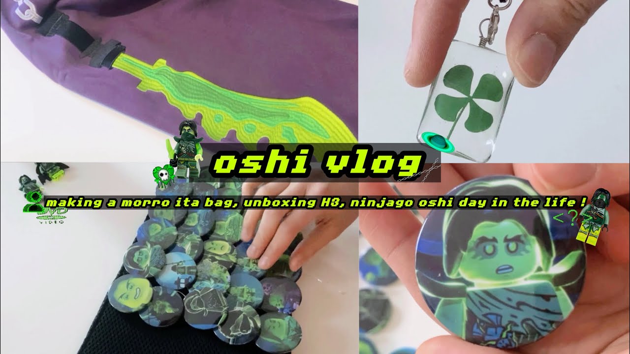 ninjago Morro oishi vlog ! (っ´ω`c)♡ | making a Morro ita bag, unboxing, nostalgia! ~ ૮꒰๑˃͈ ⸝⸝ ˂͈๑꒱ა