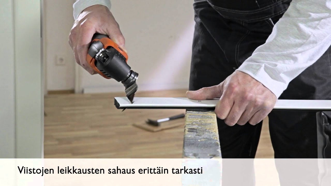 Viistojen leikkausten sahaus eritt&auml;in tarkasti
