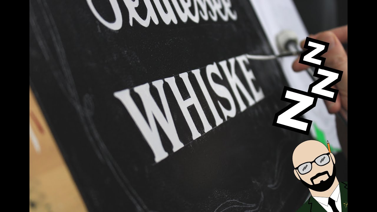 Having a relaxing time SIGN PAINTING an aluminium Jack Daniels sign.