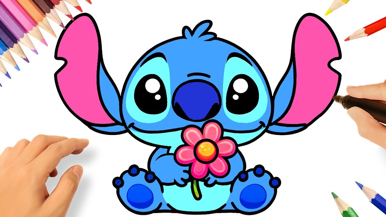 COMMENT DESSINER STITCH FACILE 💙