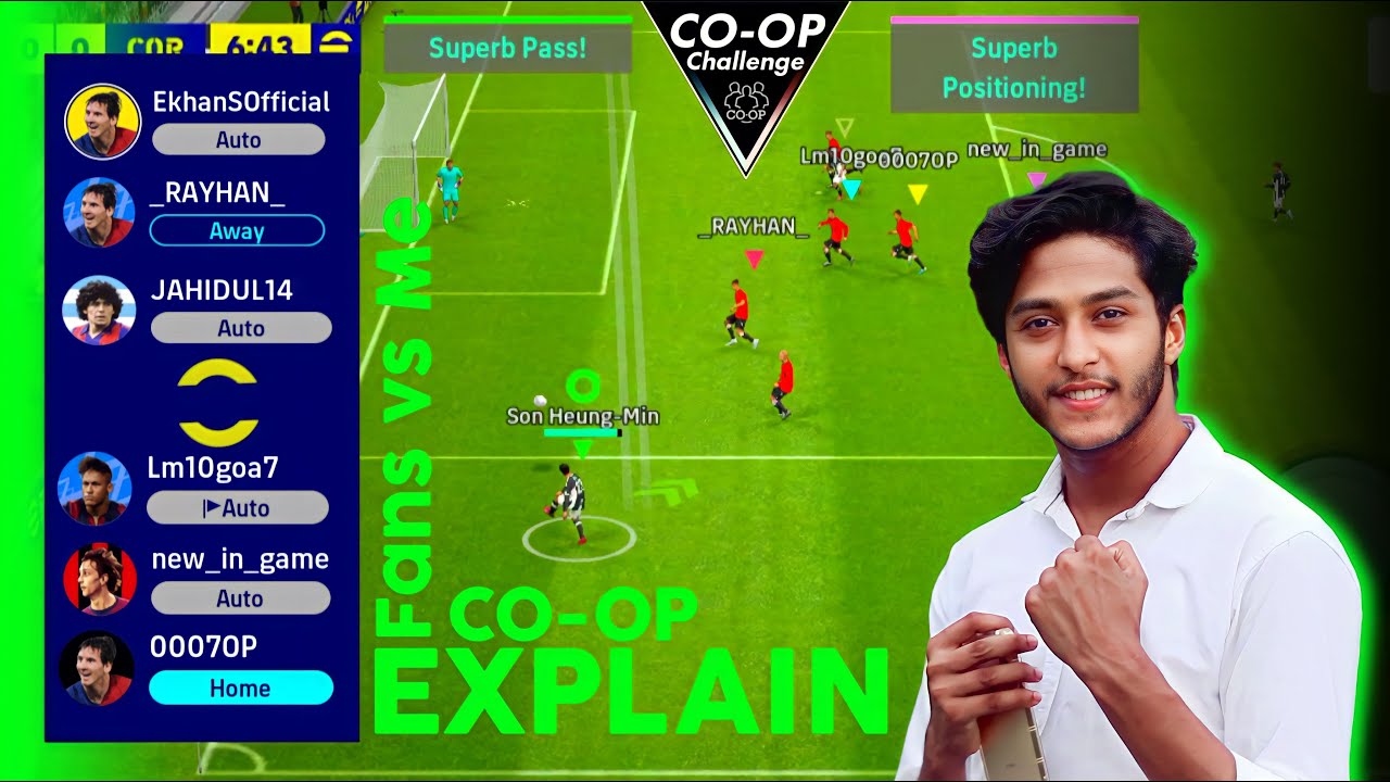 How To Play Co-Op eFootball 2024 | Explain Co-Op | Multiplayer in eFootball 2024 | New Update 2.6.0