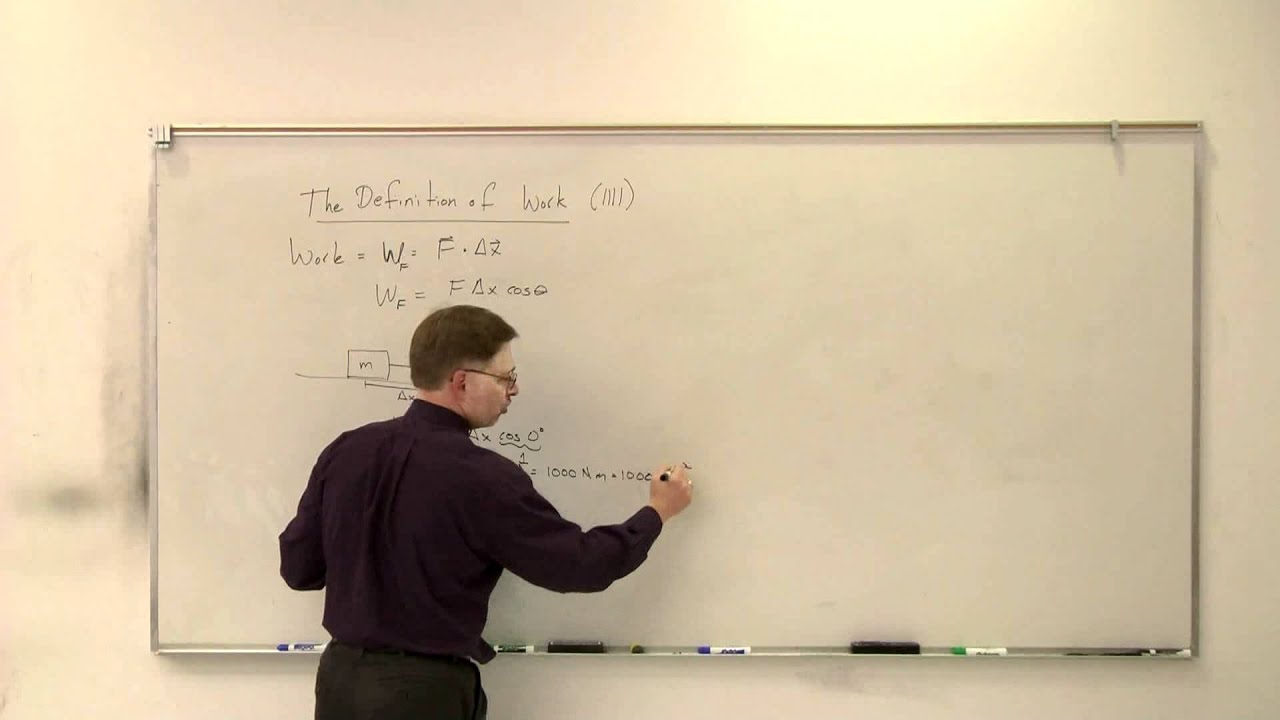 Defining Work (PHYS1111)