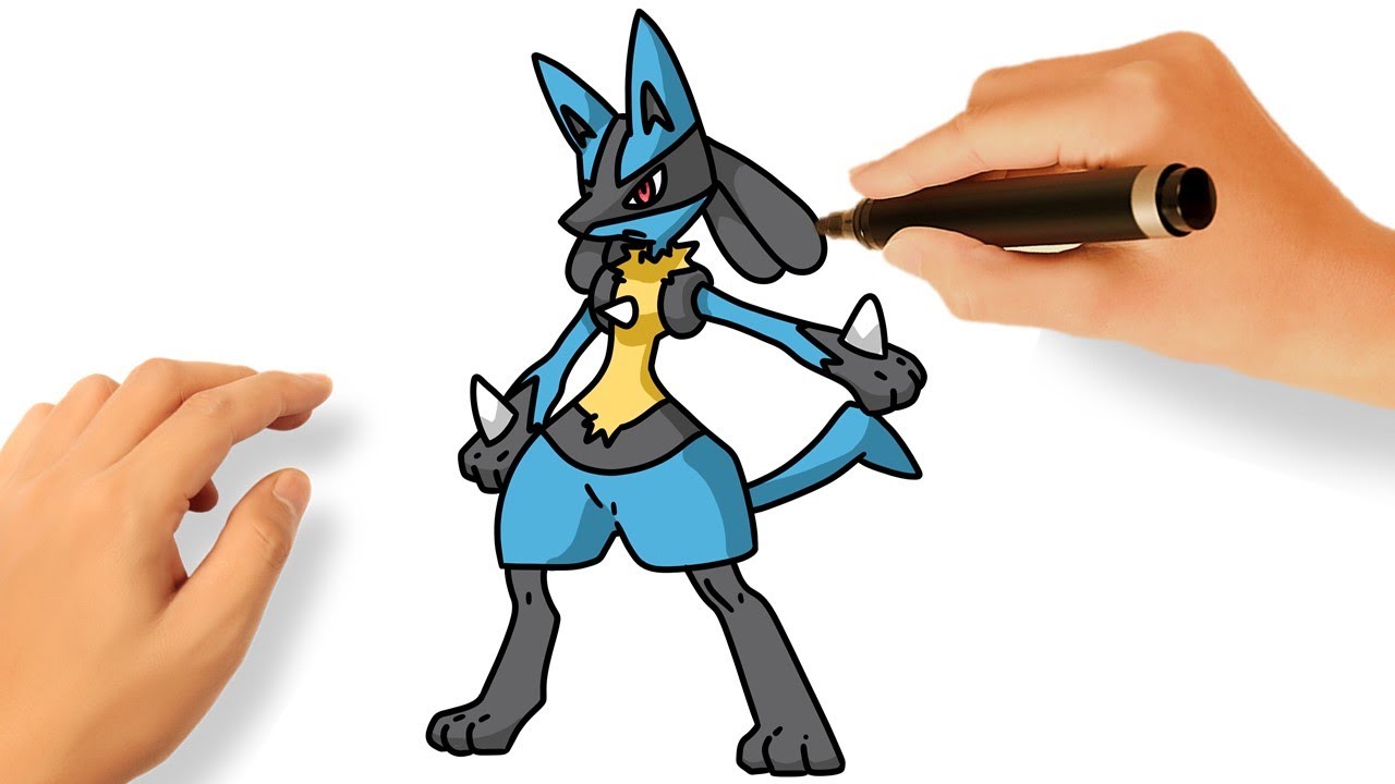 COMMENT DESSINER LUCARIO | POKÉMON