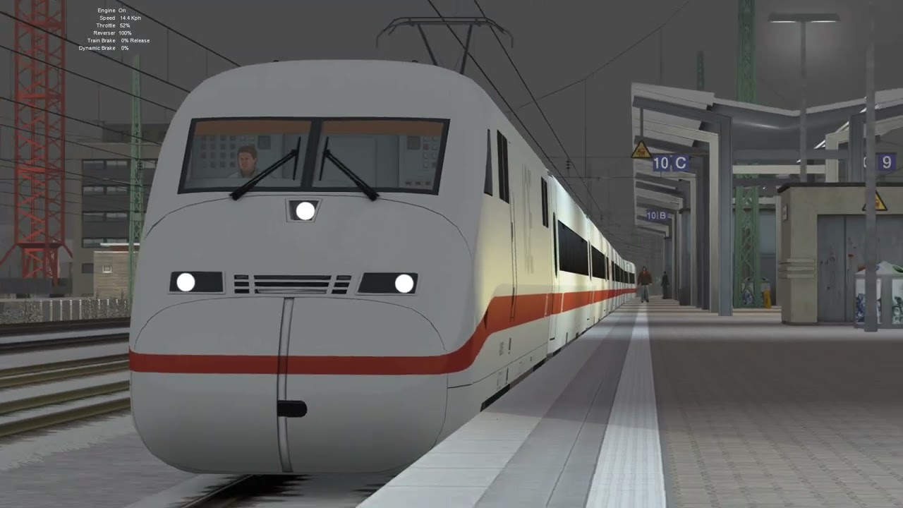 ICE Train #580 402 006-2 Passenger Service at Pasing