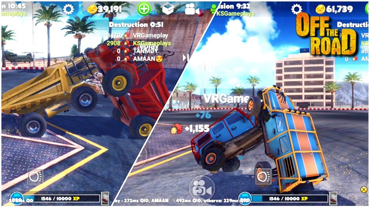 Demolition Derby Ground Destruction Of Hercules Truck | Off The Road OTR Open World Driving Game HD