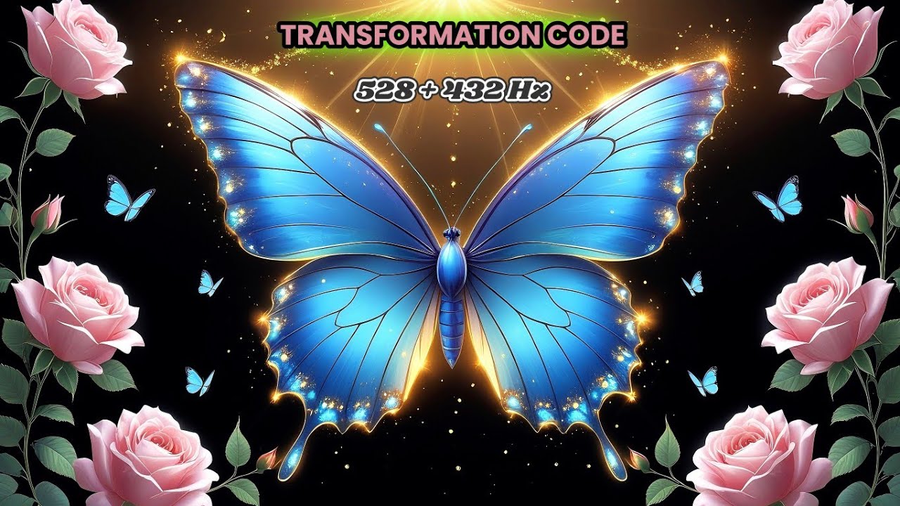 528 Hz & 432 Hz: Butterfly Metamorphosis ✨ 3.5-Hour Dual Frequency for Heart & Mind Transformation