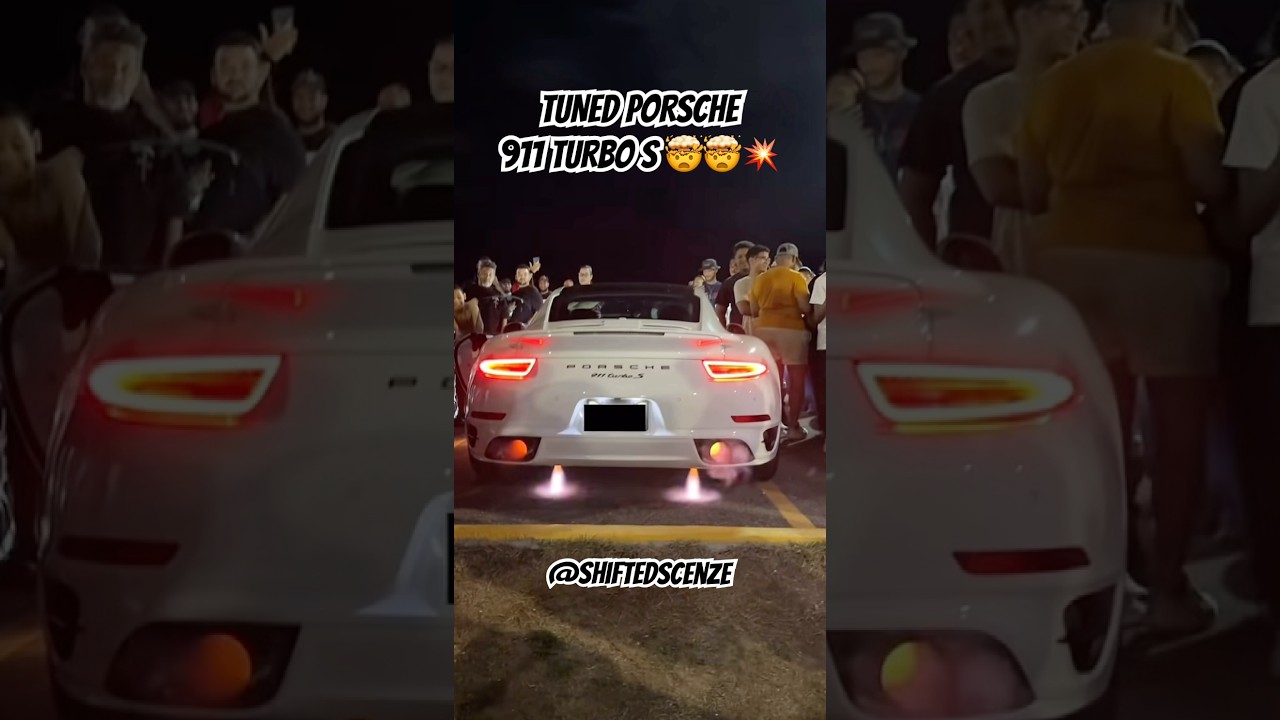 FLAME TUNE 🤯💥 #porsche #tuned #flames #flametune #911turbos #porsche911 #turbos #911turbo #shorts