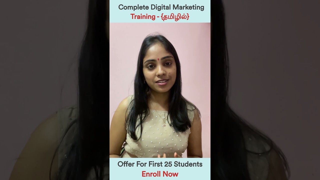 Review #6: Rosy - Tamil Digital Marketing Testimonial  | SGS Mediasoft