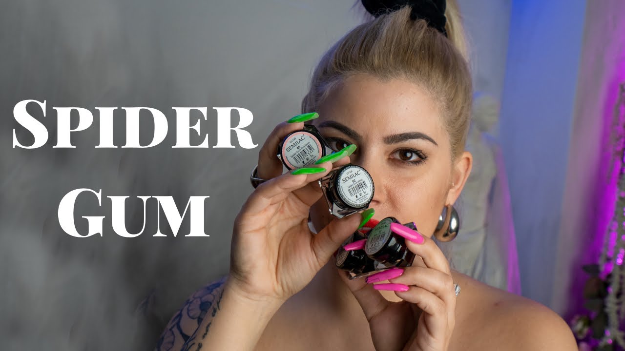 ΠΩΣ KANOYME ΕΥΚΟΛΑ ΣΧΕΔΙΑ! 💅🏾🕸 SPIDER GUM | BLACK VELOUR