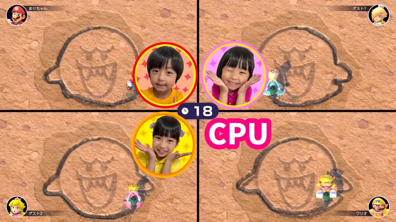 【マリオパーティスーパースターズ】3人でミニゲーム対決！　ころころぺったんで大盛り上がり！　みなくんはまた怒る泣く　ゲーム実況　教育【まりちゃんいずちゃんチャンネル】