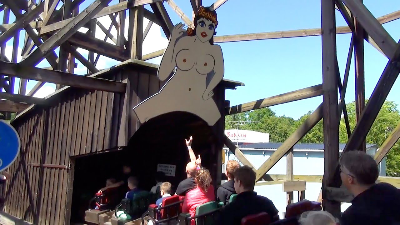 Rutschebanen POV Classic Wooden Roller Coaster Bakken Denmark