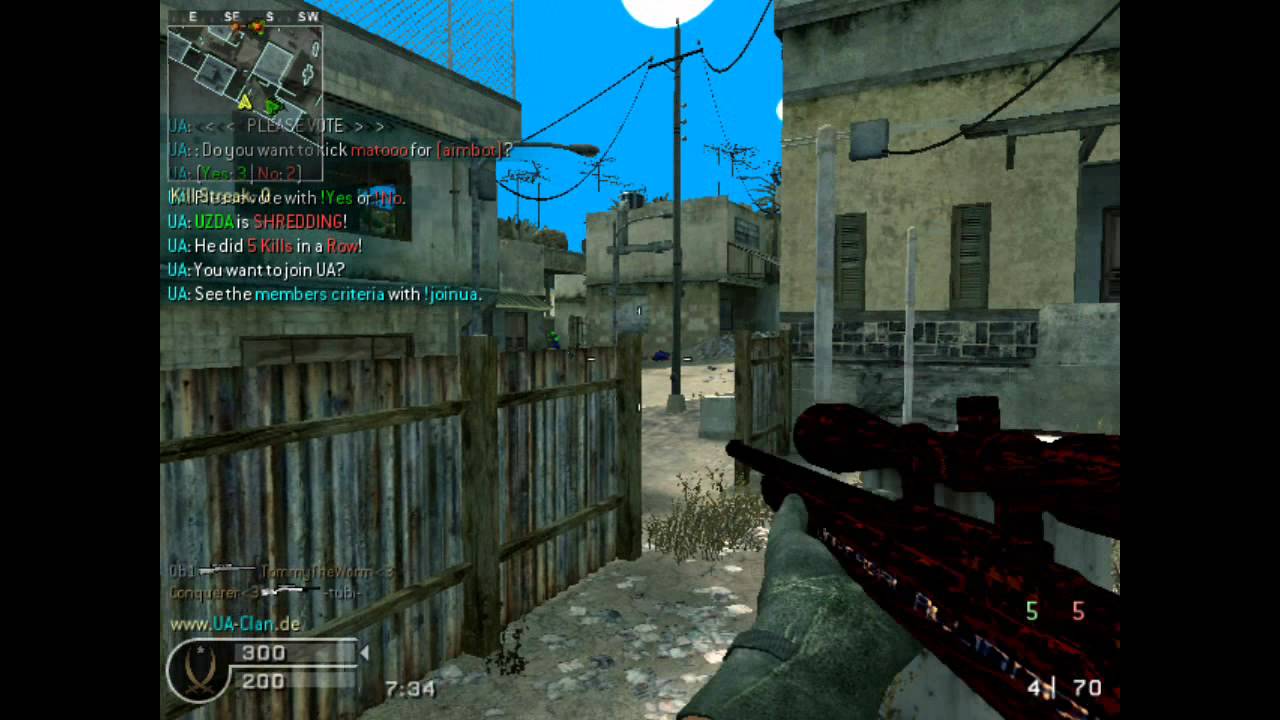 PedDa [Get'~Ready]  [COD 4  mw1 ] multiplayer gameplay     triple quickscope   [ R700  Sniper]r