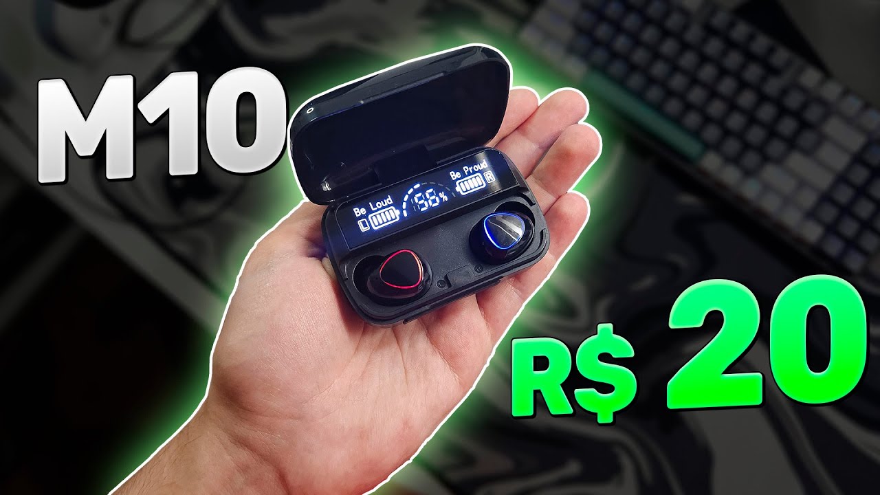 FONE de OUVIDO M10 BLUETOOTH - BOM e BARATO! REVIEW