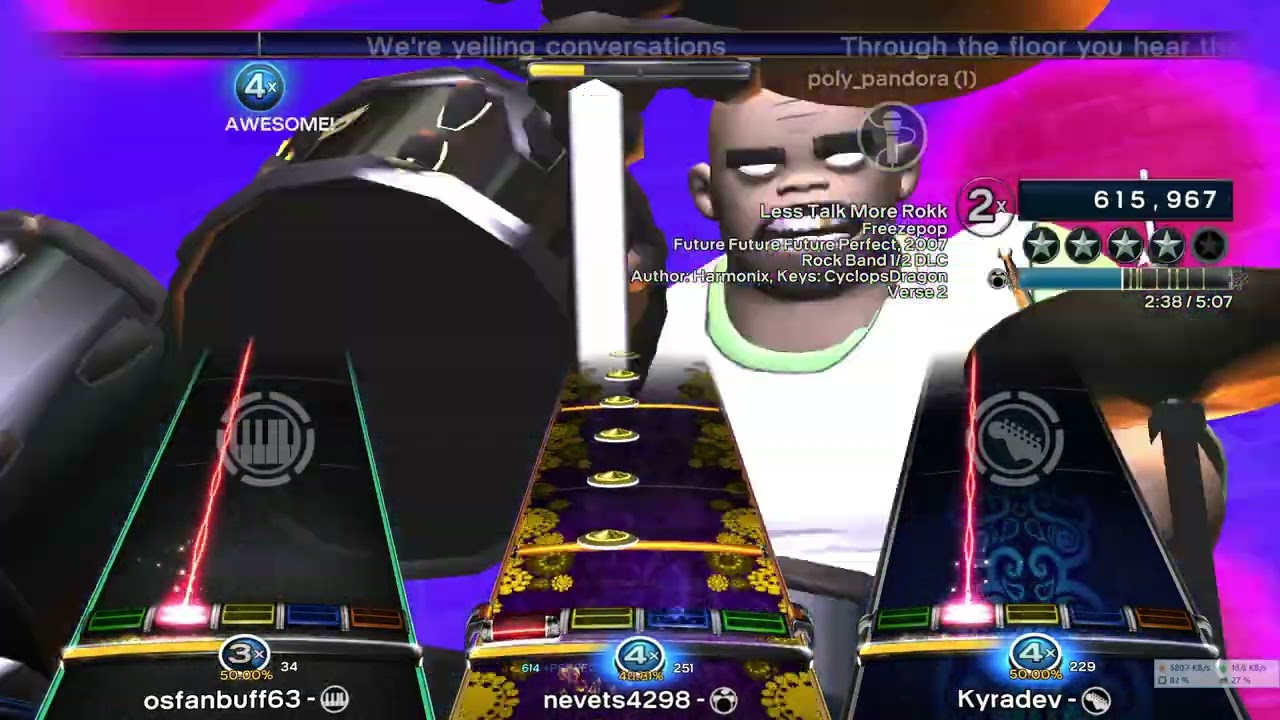 Less Talk More Rokk (2007) By Freezepop - Full Band Gold Rock Band 3 Deluxe RPCS3