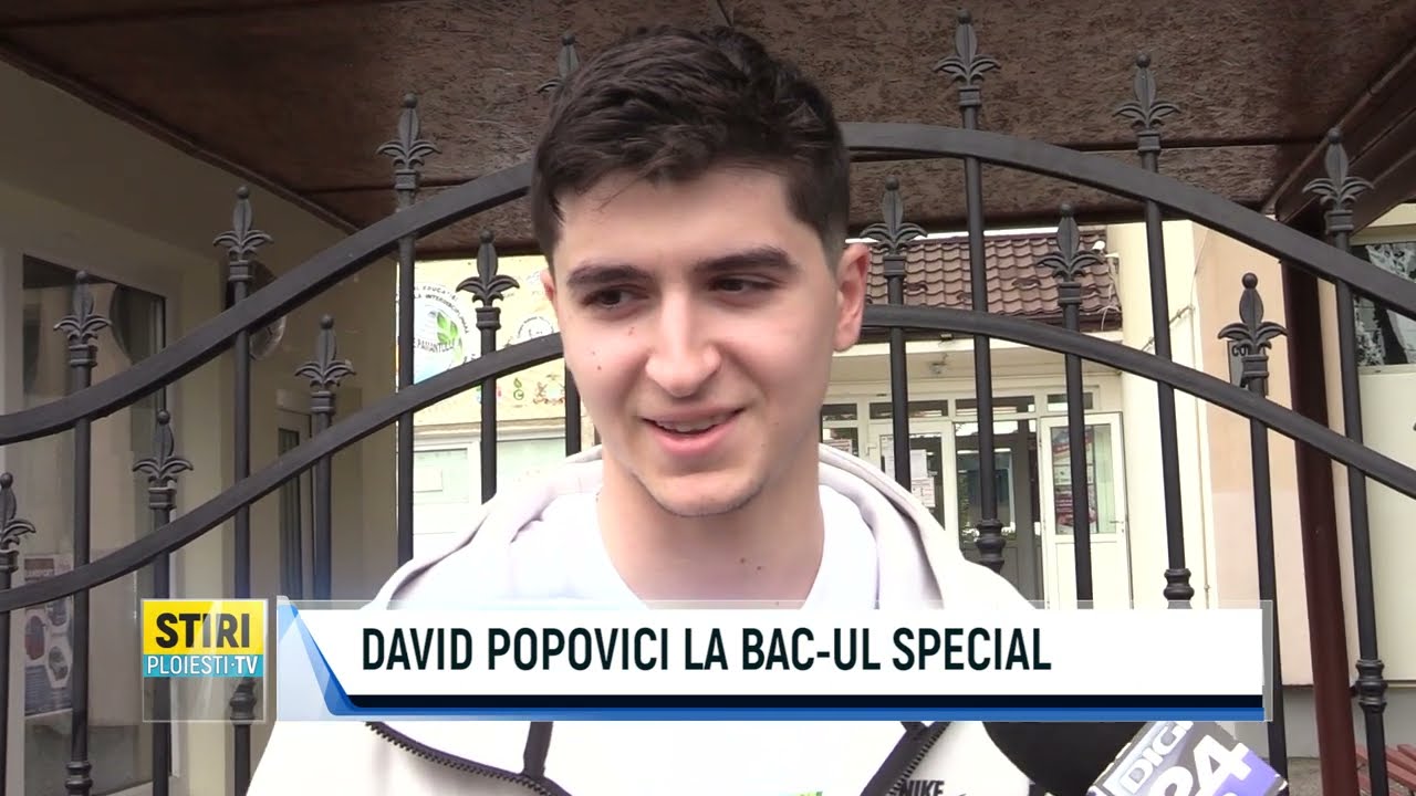 DAVID POPOVICI LA BAC UL SPECIAL