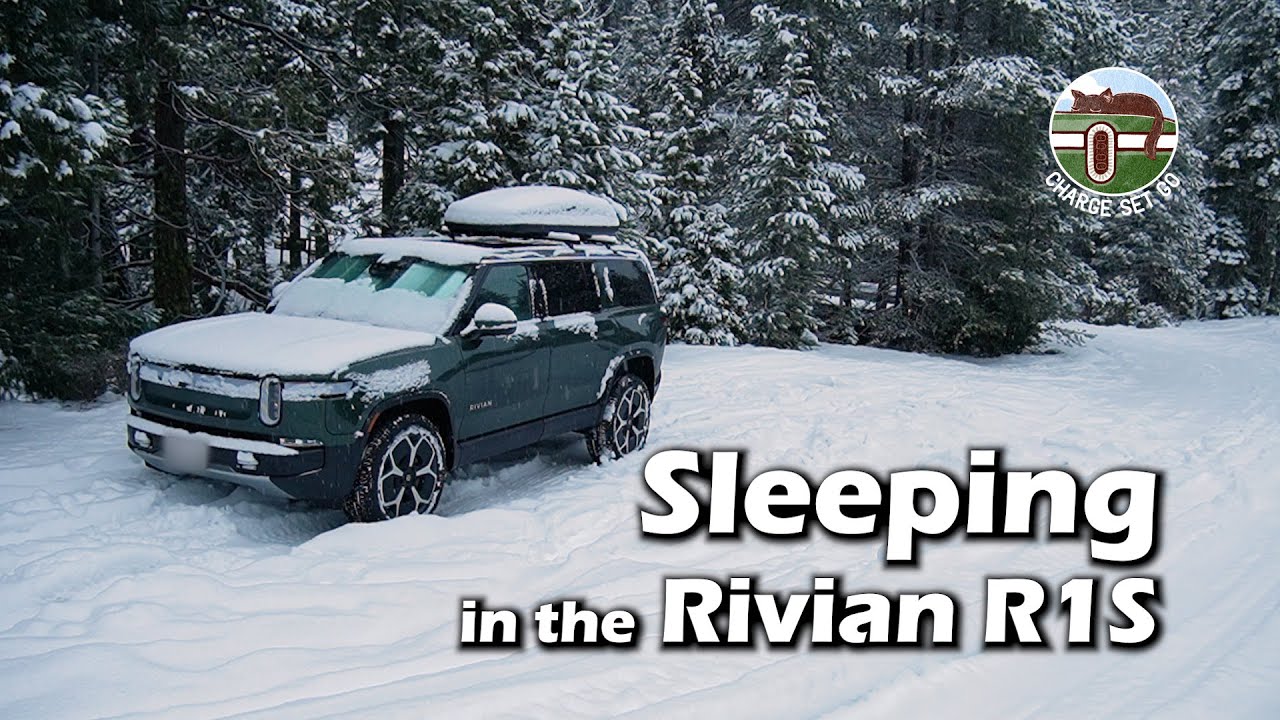 First Winter Dispersed Camping in the Sierra Nevada | Rivian R1S EV Camping [1]