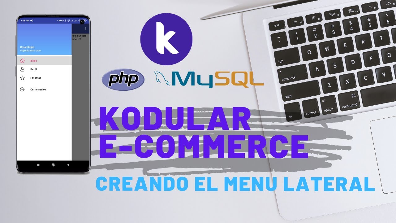 Kodular | E-commerce App | 06 - Menu lateral
