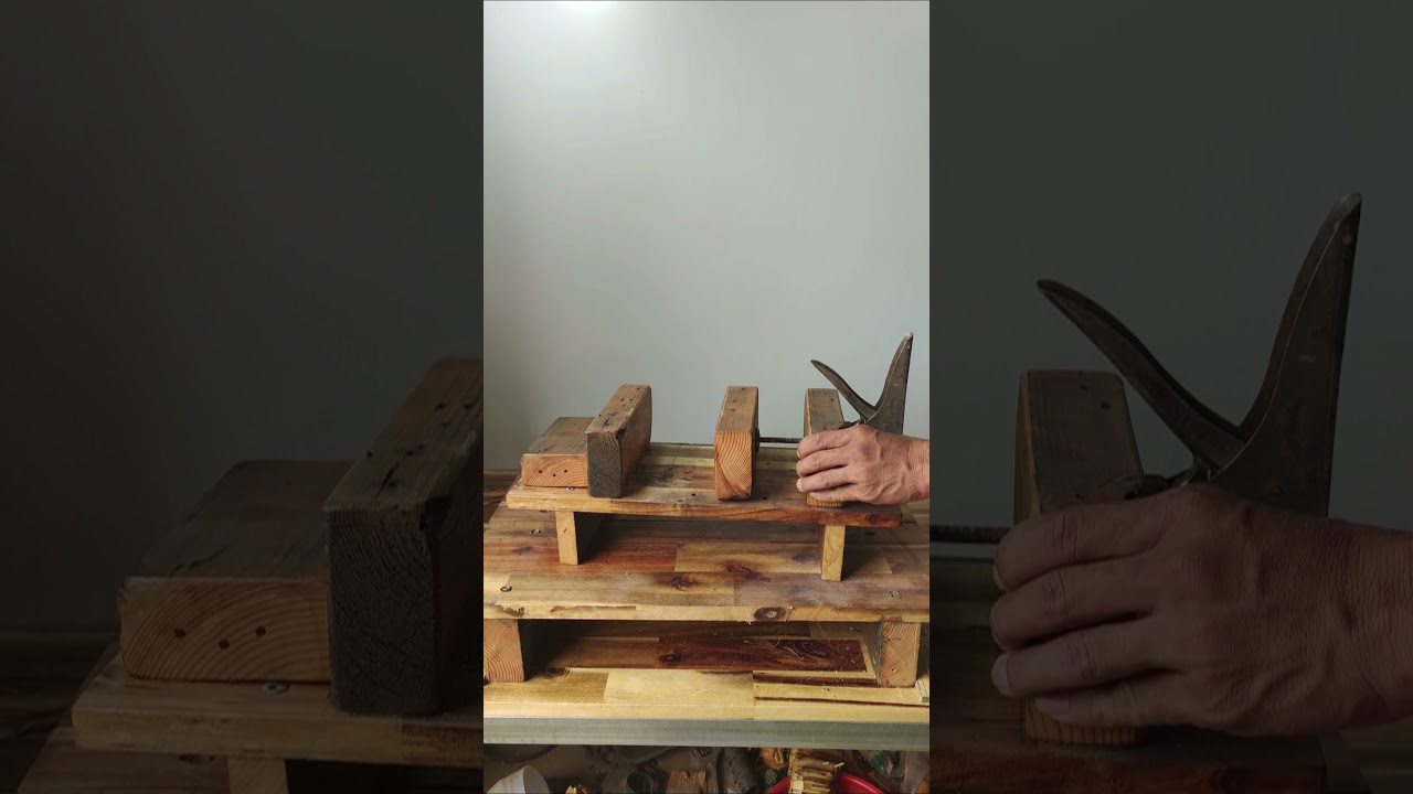 Amazing Woodworking Carpenter Skills | Wooden clamp from glue gun 