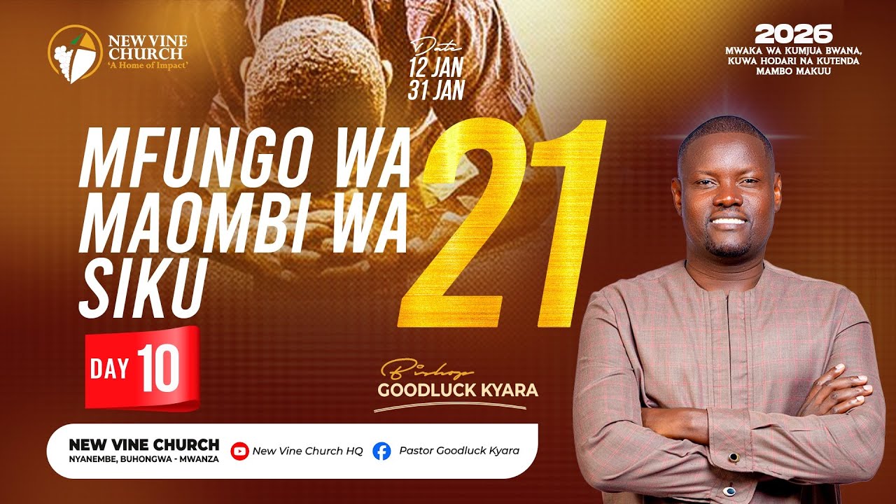 DAY 10 | MAOMBI YA KUFANYWA KUWA HODARI | NEW VINE CHURCH