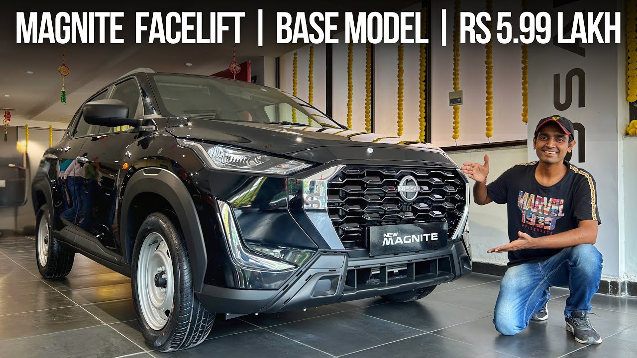 Nissan Magnite Facelift Base Model At Rs 5.99 lakh ✅ Nissan Magnite Facelift 2024 Visia Variant 🔥