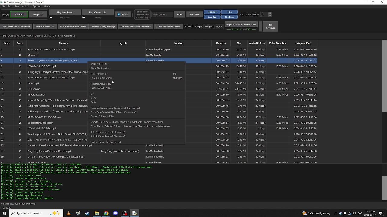 kk Playlist Manager - Overview of Features