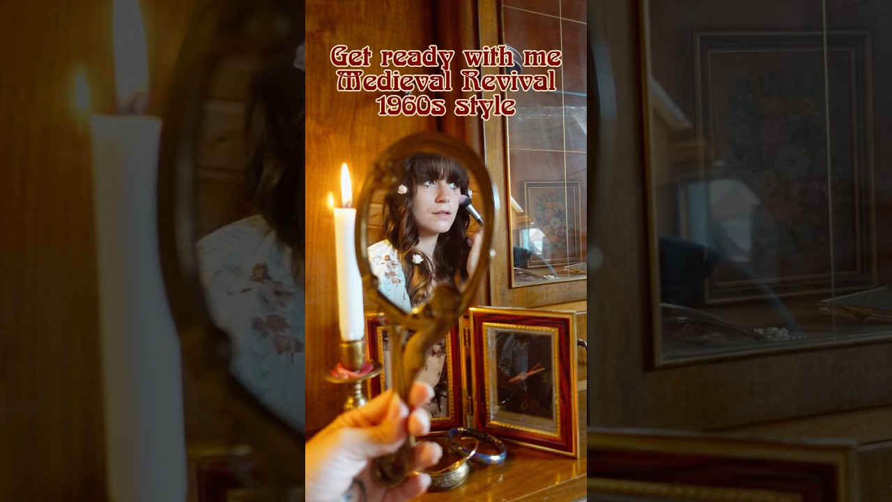 1960s Medieval Revival Get ready with me! #60s #medievalrevival #grwm #vintage