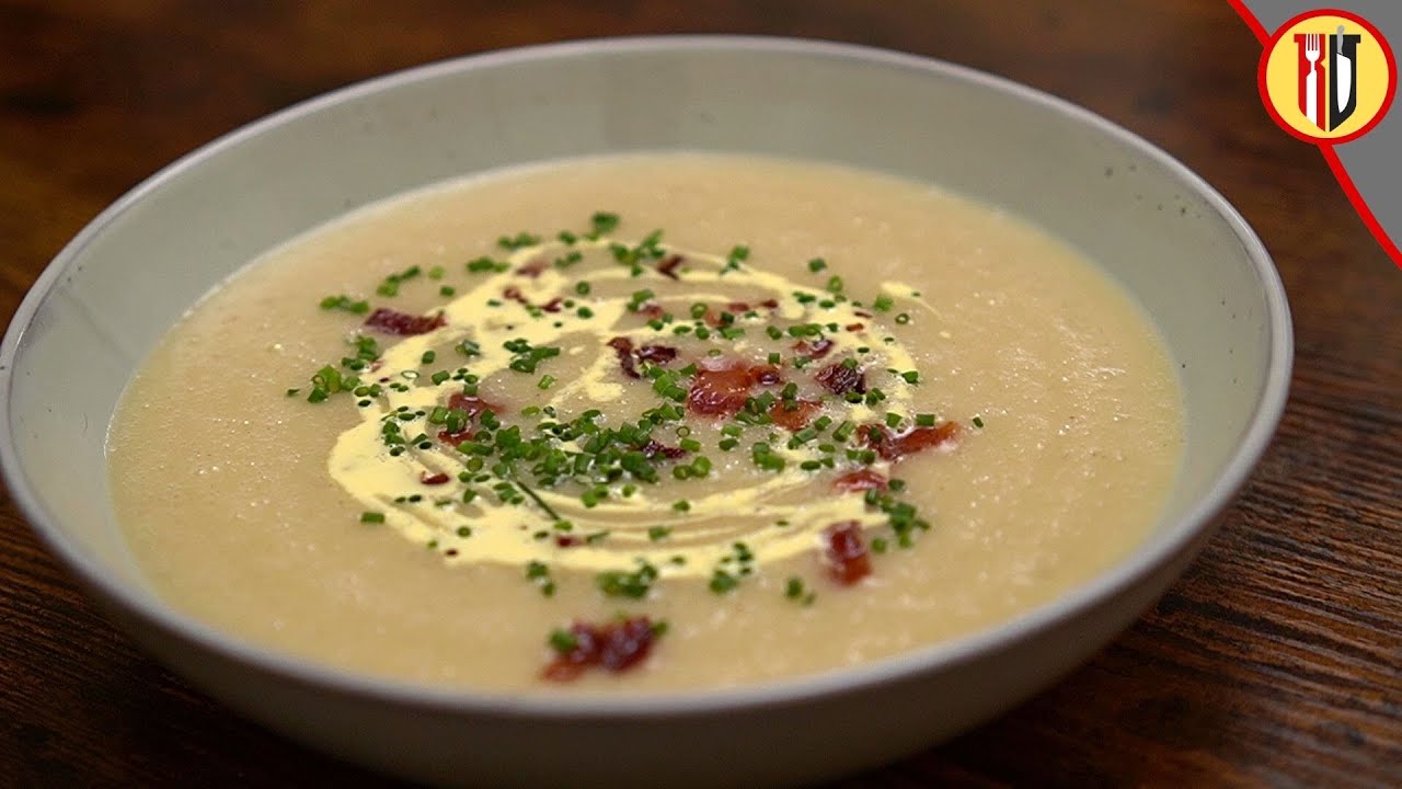 How to make cream potato and bacon soup