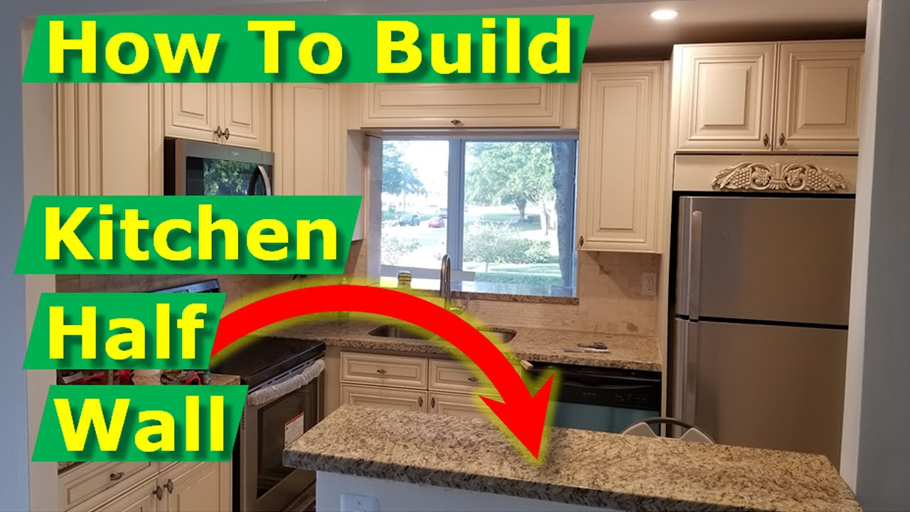 Open Concept Kitchen Living Room Ideas: How To Build Half Wall
