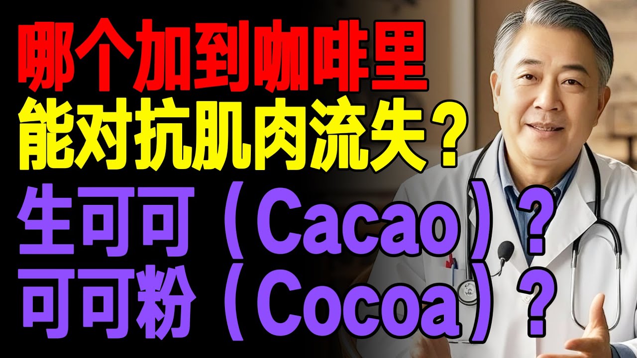 生可可（Cacao）与可可粉（Cocoa）&mdash;&mdash; 哪种加入晨间咖啡能对抗肌肉流失？