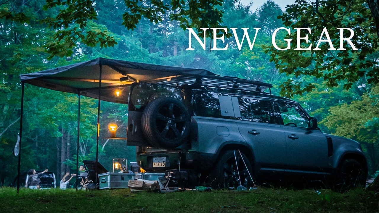 【サイドオーニング】iKAMPER x ディフェンダー x カブトムシキャンプ, Cozy camp ｜Land rover DEFENDER, Relaxing, ASMR, 4K