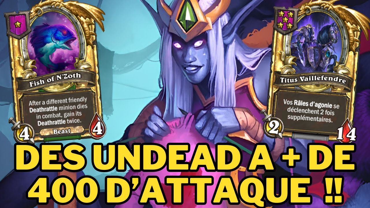 DES UNDEADS A + DE 400 D'ATTAQUE !! | NZOTH | Hearthstone Battlegrounds Top Europe