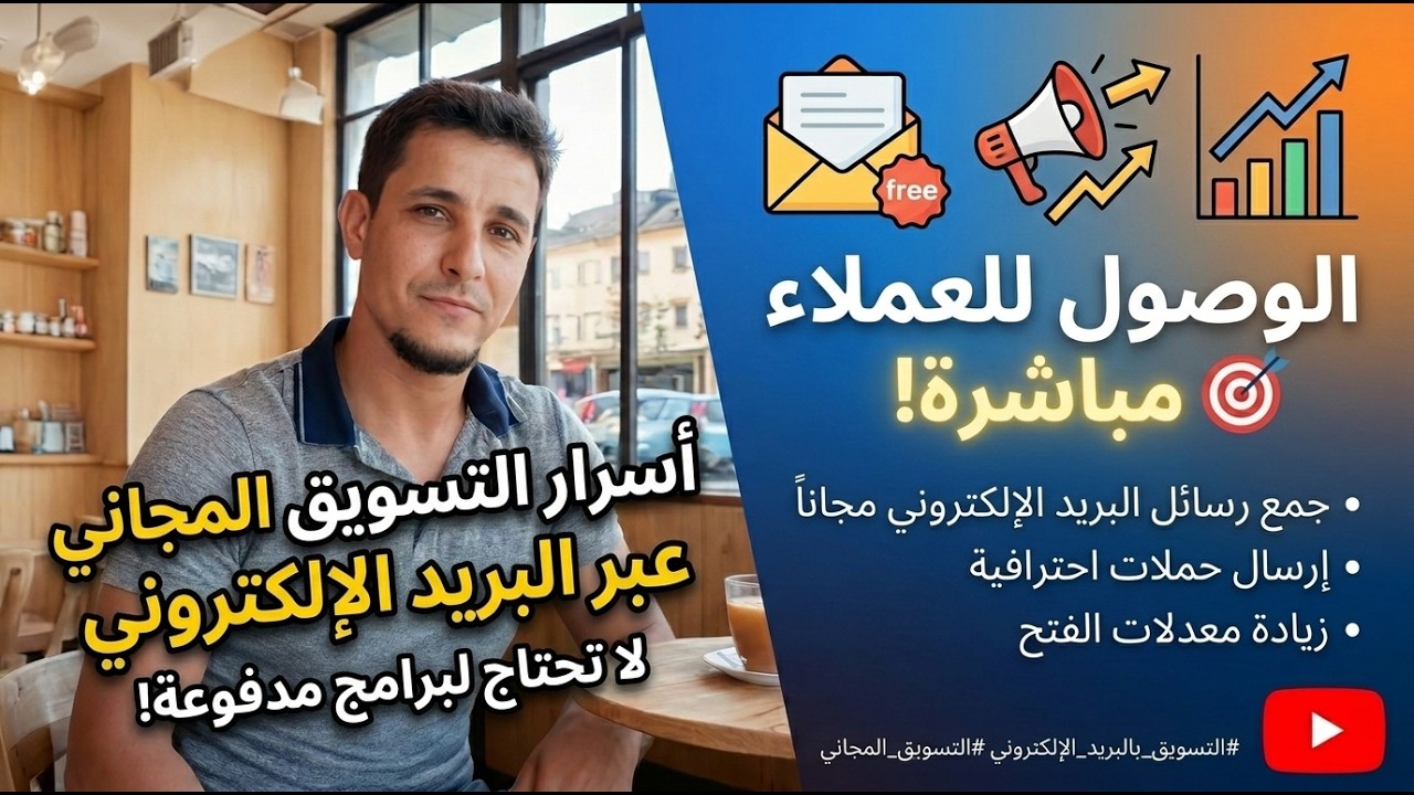 أقوى طريقة للتسويق المجاني عبر الإيميل 🚀 اجمع وأرسل بدون ما تدفع ولا دولار!
